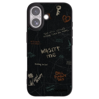 Picasee Μαύρη θήκη σιλικόνης για Apple iPhone 17 - CONFESSION