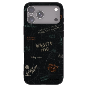Picasee Μαύρη θήκη σιλικόνης για Apple iPhone 17 Pro Max - CONFESSION