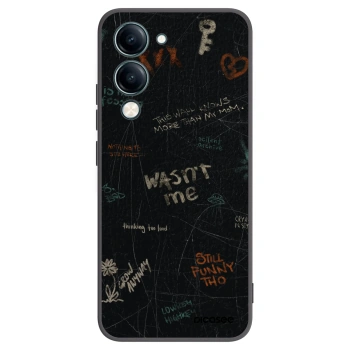 Picasee Μαύρη θήκη σιλικόνης για Vivo Y29s 5G - CONFESSION