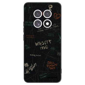 Picasee Μαύρη θήκη σιλικόνης για Xiaomi Redmi Note 15 - CONFESSION