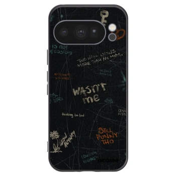 Picasee Μαύρη θήκη σιλικόνης για Google Pixel 10 Pro - CONFESSION