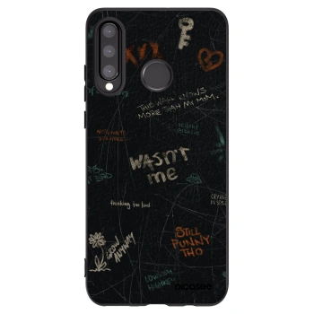 Picasee Μαύρη θήκη σιλικόνης για Huawei P30 Lite - CONFESSION