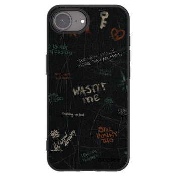 Picasee Μαύρη θήκη σιλικόνης για Apple iPhone 17e - CONFESSION