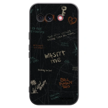Picasee Μαύρη θήκη σιλικόνης για Google Pixel 10a - CONFESSION