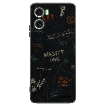 Picasee Μαύρη θήκη σιλικόνης για Motorola Moto G06 - CONFESSION