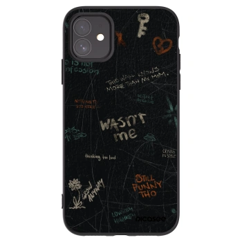Picasee Μαύρη θήκη σιλικόνης για Apple iPhone 11 - CONFESSION
