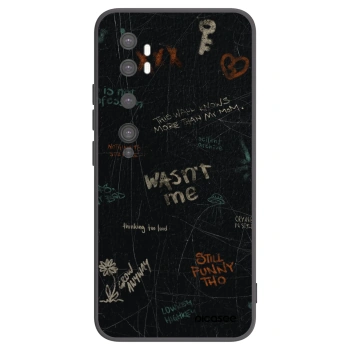 Picasee Μαύρη θήκη σιλικόνης για Xiaomi Mi Note 10 (Pro) - CONFESSION