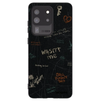 Picasee Μαύρη θήκη σιλικόνης για Samsung Galaxy S20 Ultra 5G G988F - CONFESSION
