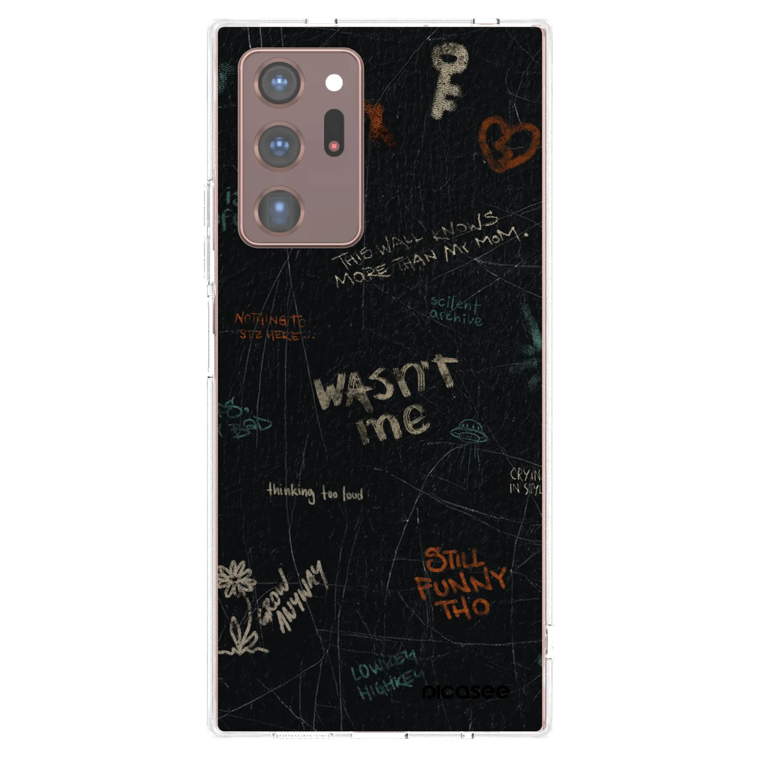 Picasee διαφανής θήκη σιλικόνης Samsung Galaxy Note 20 Ultra - CONFESSION