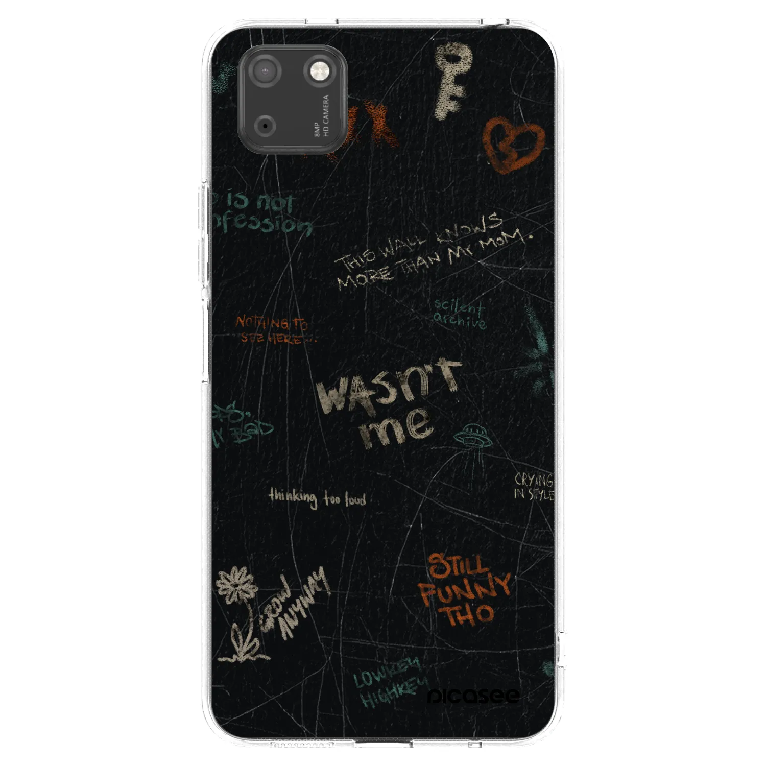 Picasee διαφανής θήκη σιλικόνης Huawei Y5P - CONFESSION