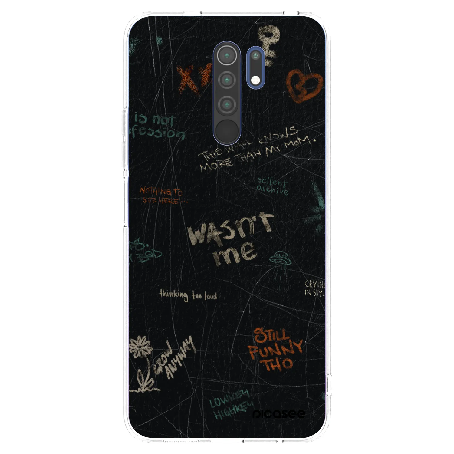 Picasee διαφανής θήκη σιλικόνης Xiaomi Redmi 9 - CONFESSION