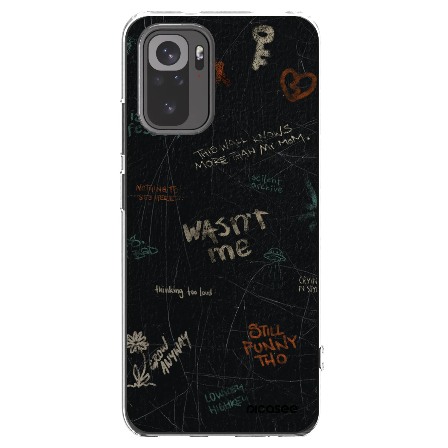 Picasee διαφανής θήκη σιλικόνης Xiaomi Redmi Note 10 - CONFESSION