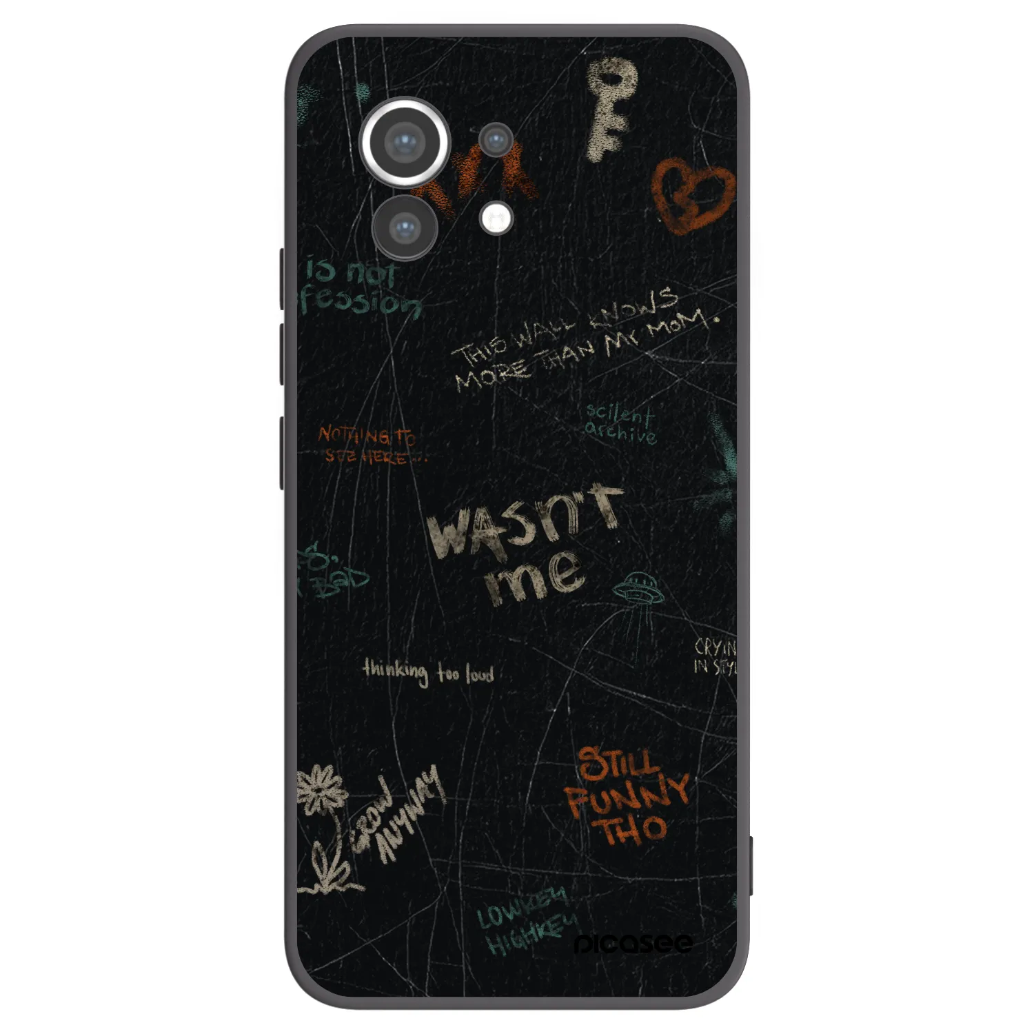 Picasee Μαύρη θήκη σιλικόνης για Xiaomi Mi 11 - CONFESSION