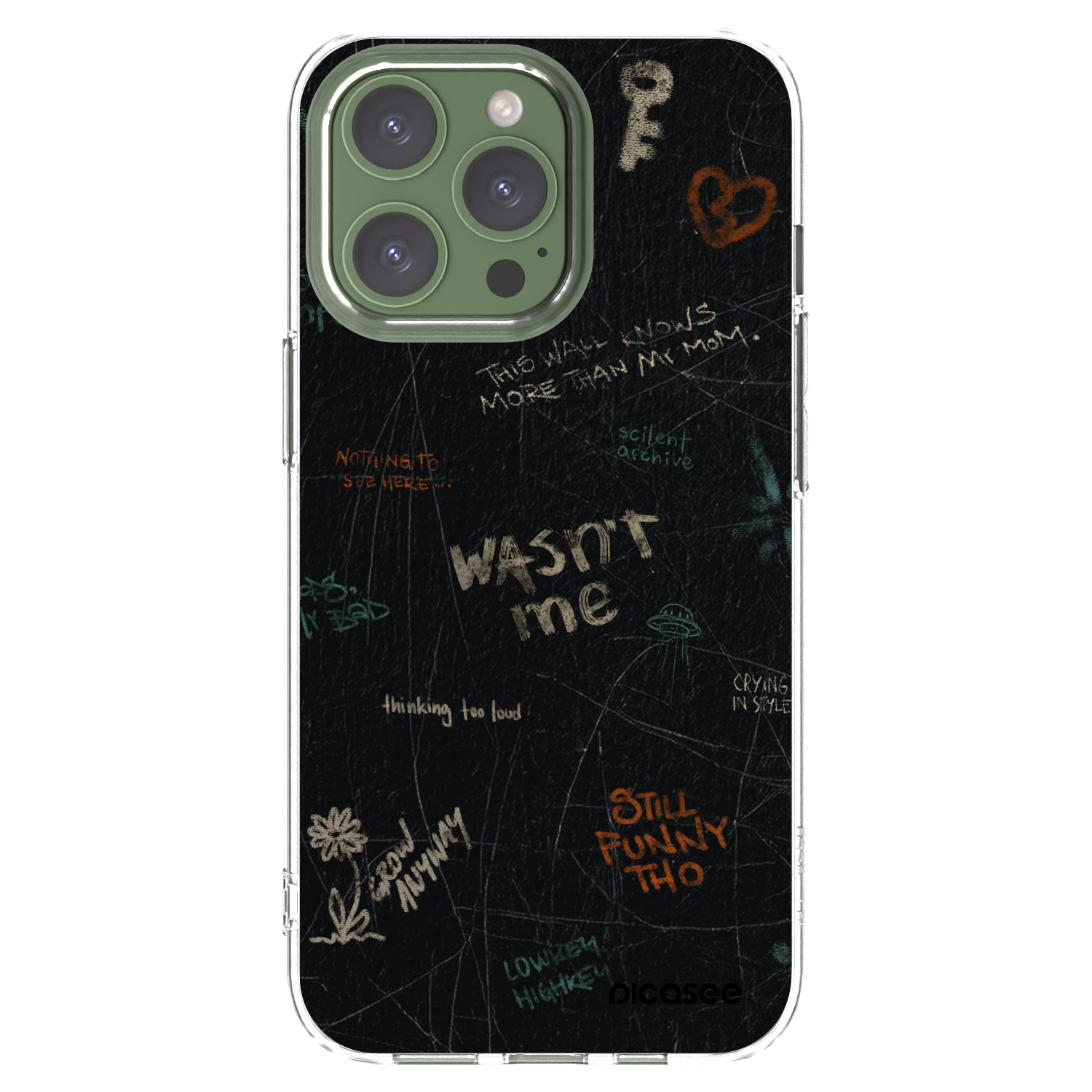 Picasee διαφανής θήκη σιλικόνης Apple iPhone 13 Pro - CONFESSION