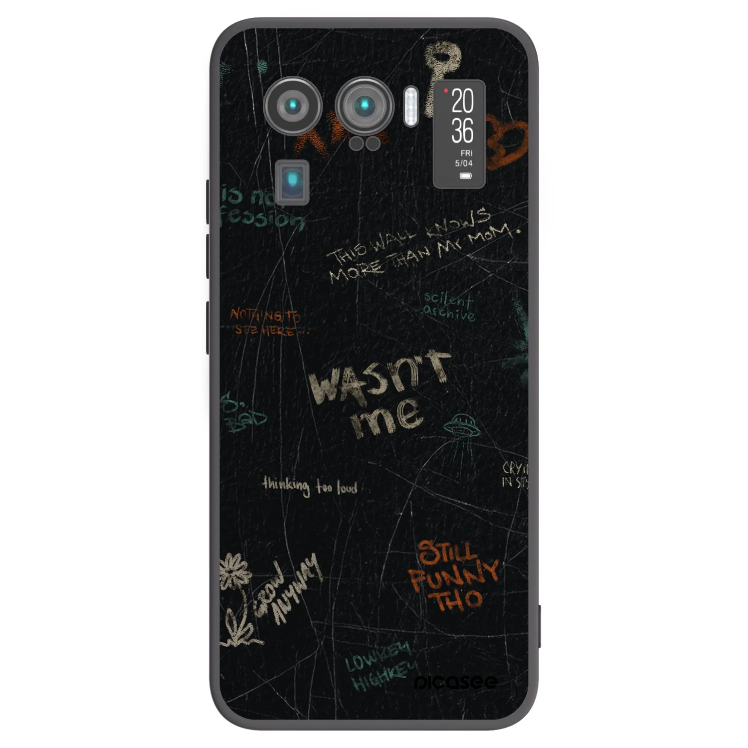 Picasee Μαύρη θήκη σιλικόνης για Xiaomi Mi 11 Ultra - CONFESSION