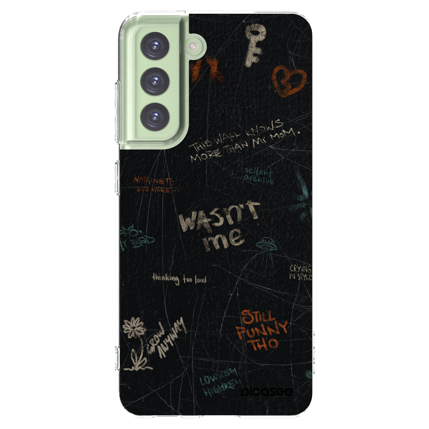 Picasee διαφανής θήκη σιλικόνης Samsung Galaxy S21 FE 5G - CONFESSION