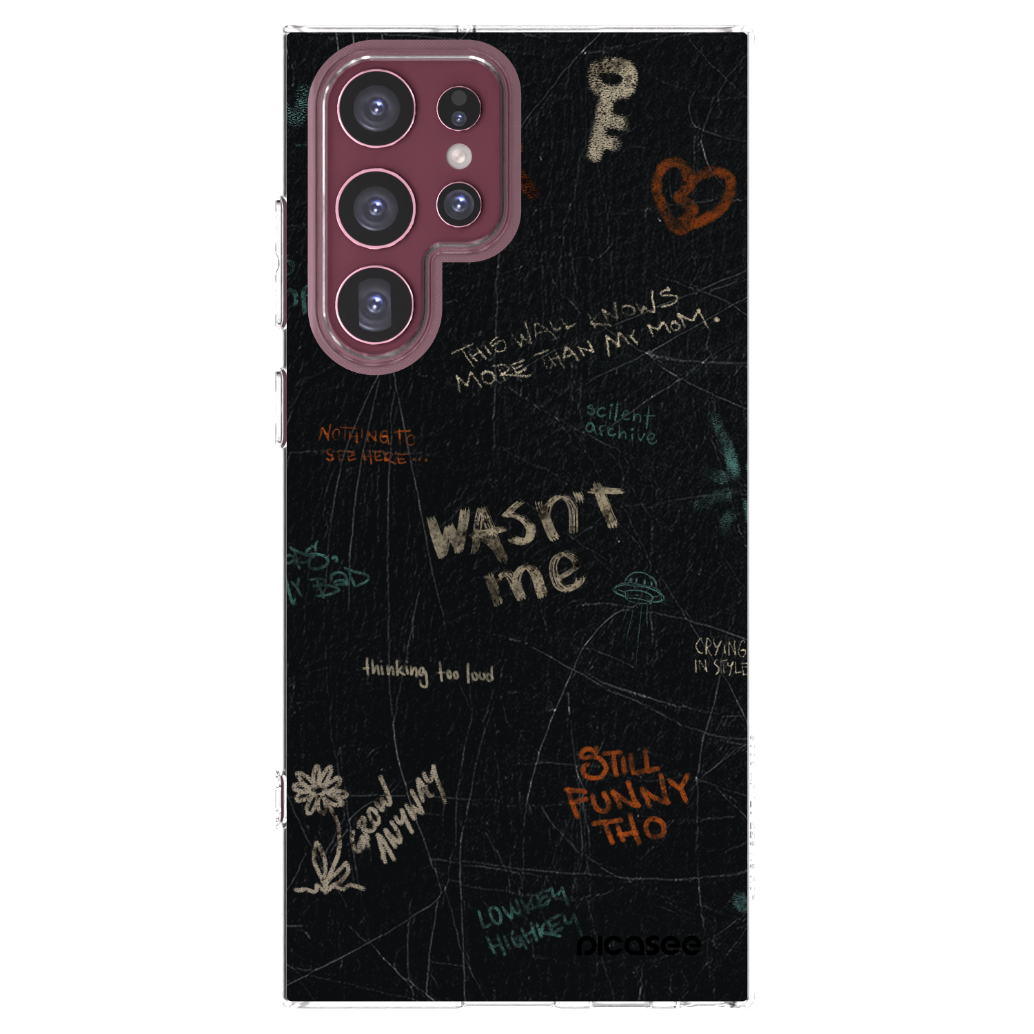 Picasee διαφανής θήκη σιλικόνης Samsung Galaxy S22 Ultra 5G - CONFESSION