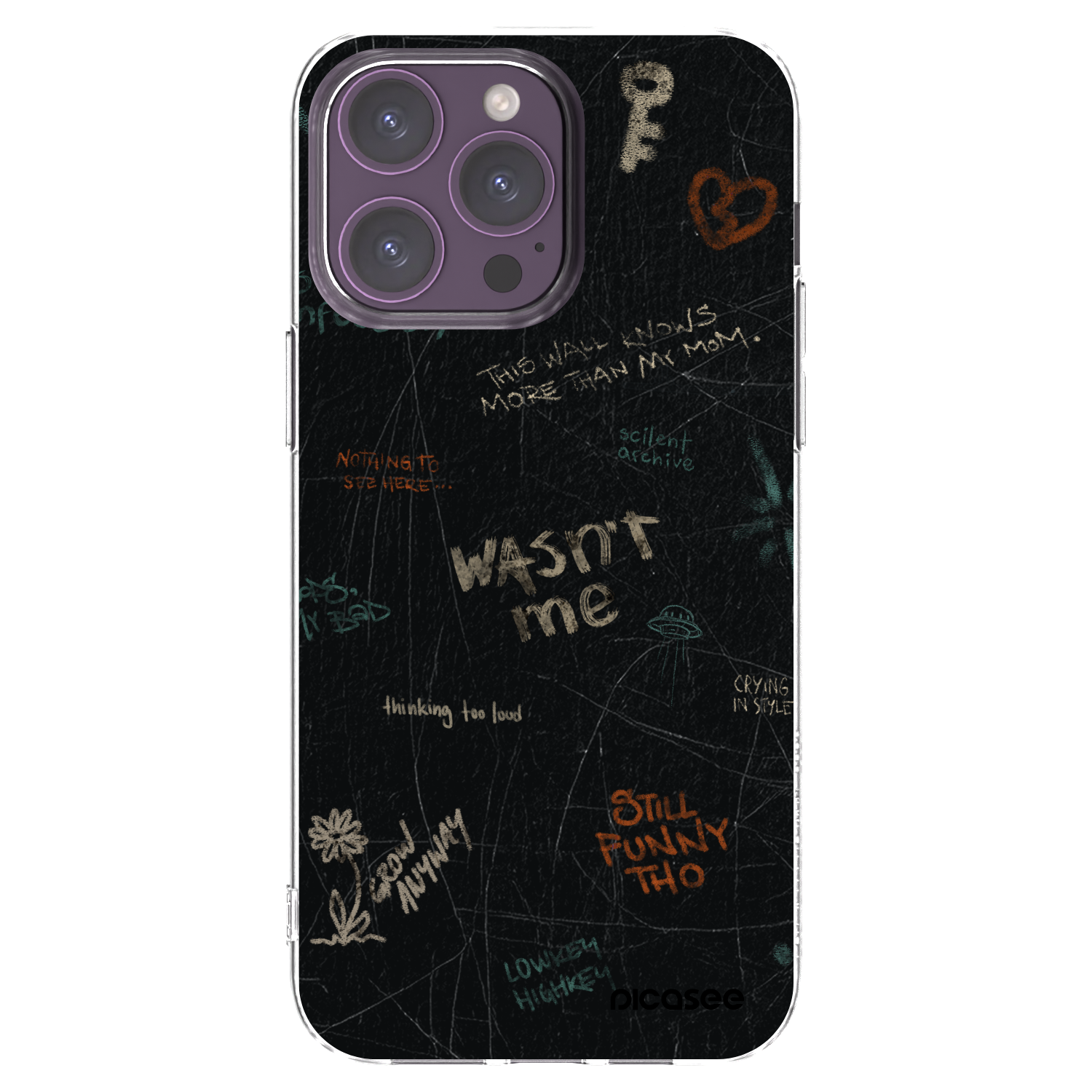 Picasee διαφανής θήκη σιλικόνης Apple iPhone 14 Pro Max - CONFESSION