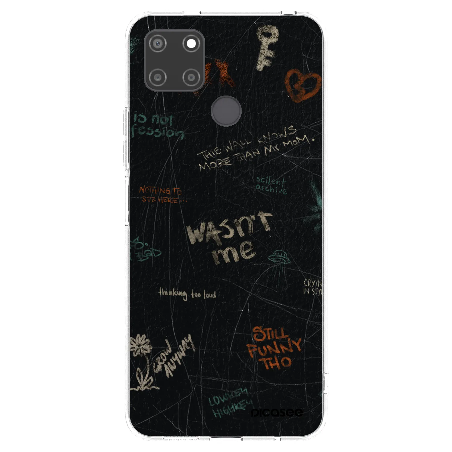 Picasee διαφανής θήκη σιλικόνης Realme C21Y - CONFESSION