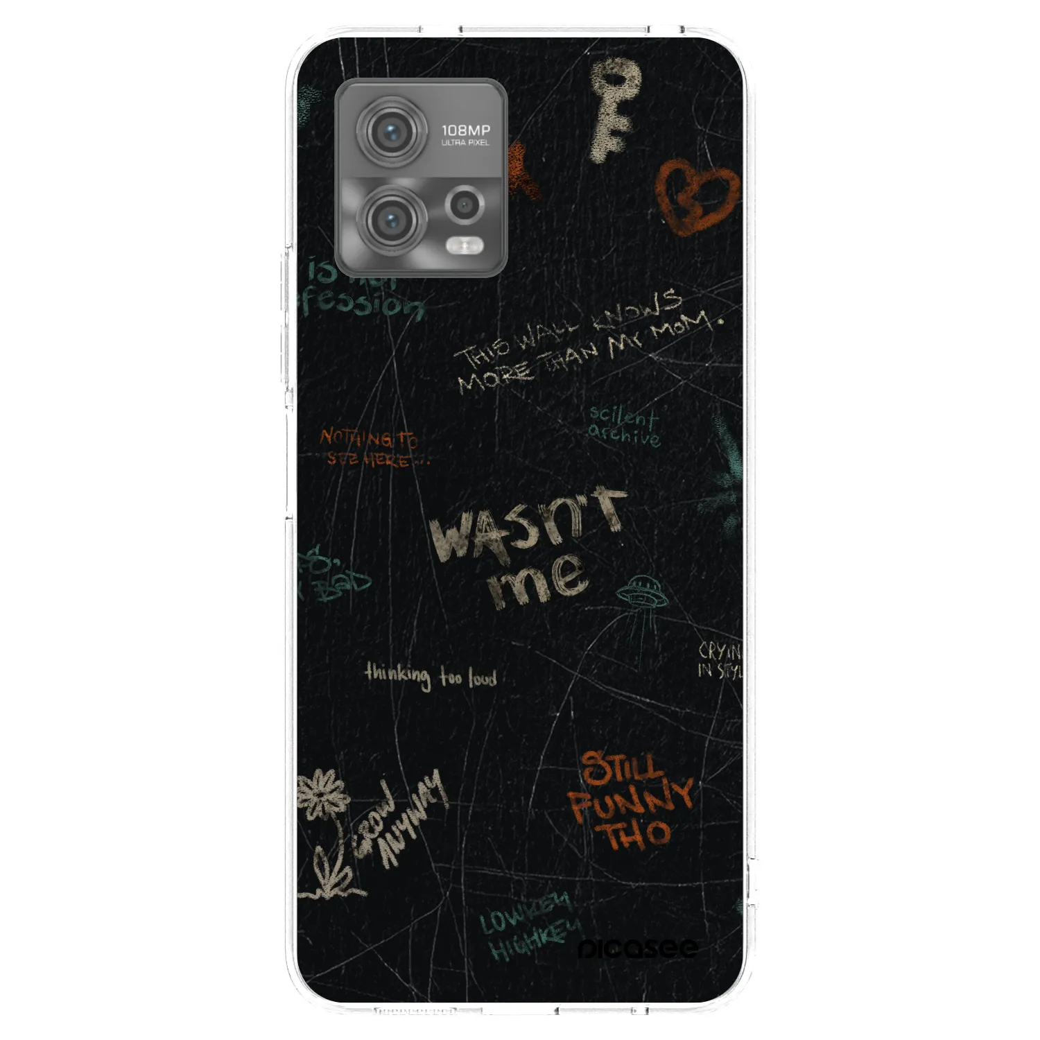 Picasee διαφανής θήκη σιλικόνης Motorola Moto G72 - CONFESSION