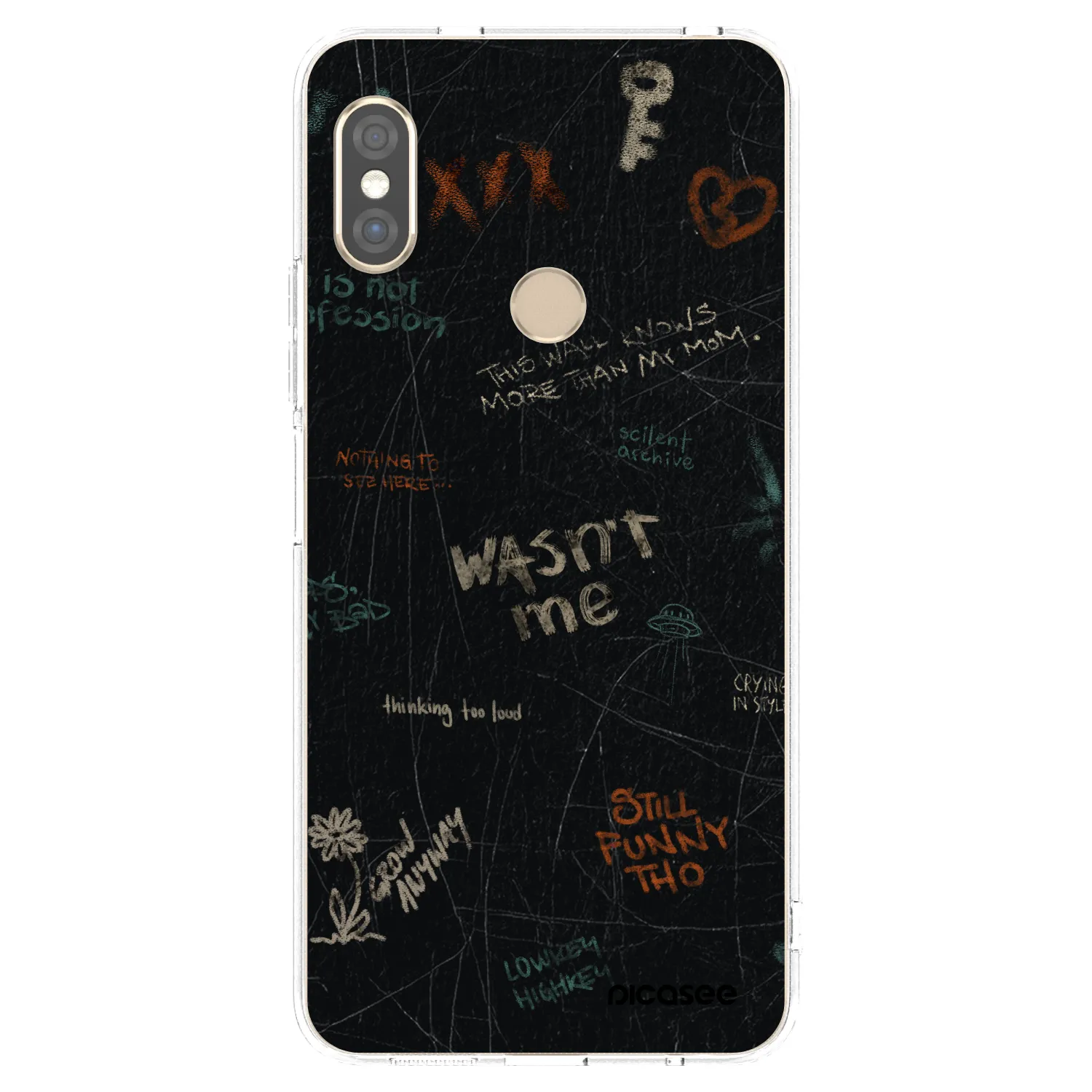 Picasee διαφανής θήκη σιλικόνης Xiaomi Redmi Note 5 Global - CONFESSION