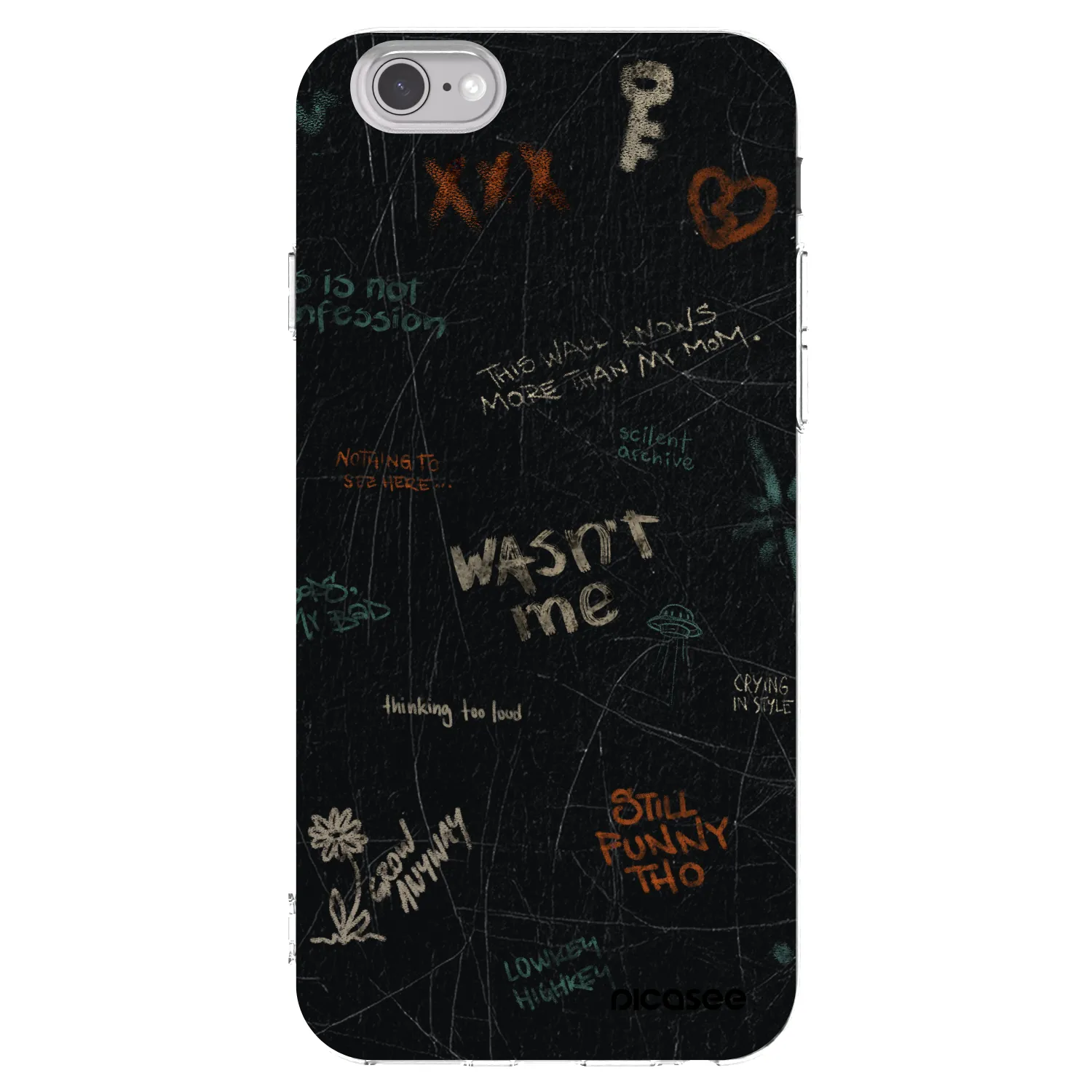 Picasee διαφανής θήκη σιλικόνης Apple iPhone 6/6S - CONFESSION