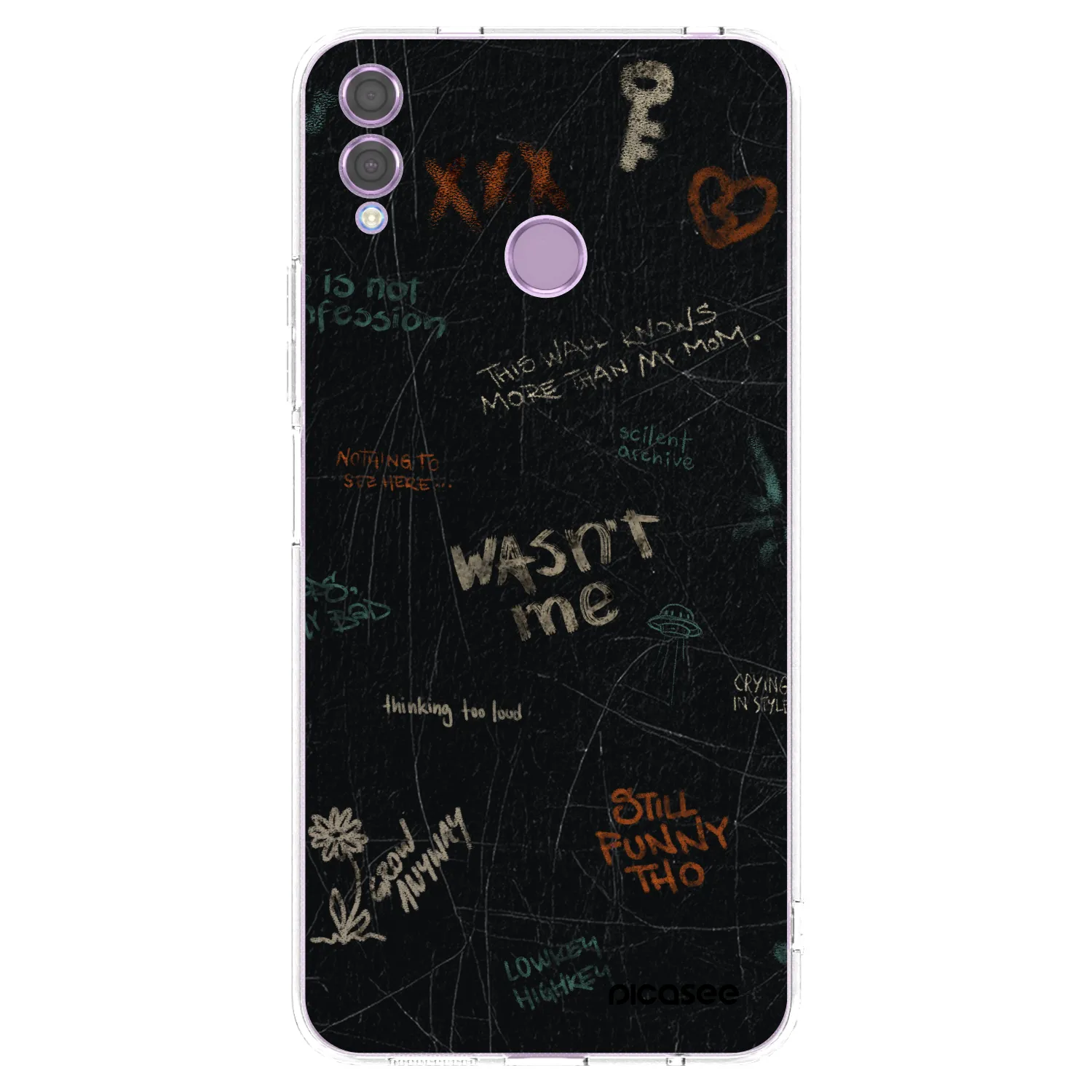 Picasee διαφανής θήκη σιλικόνης Honor 8X - CONFESSION