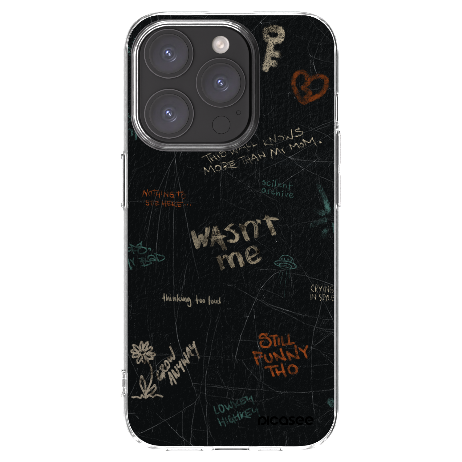 Picasee διαφανής θήκη σιλικόνης Apple iPhone 15 Pro - CONFESSION