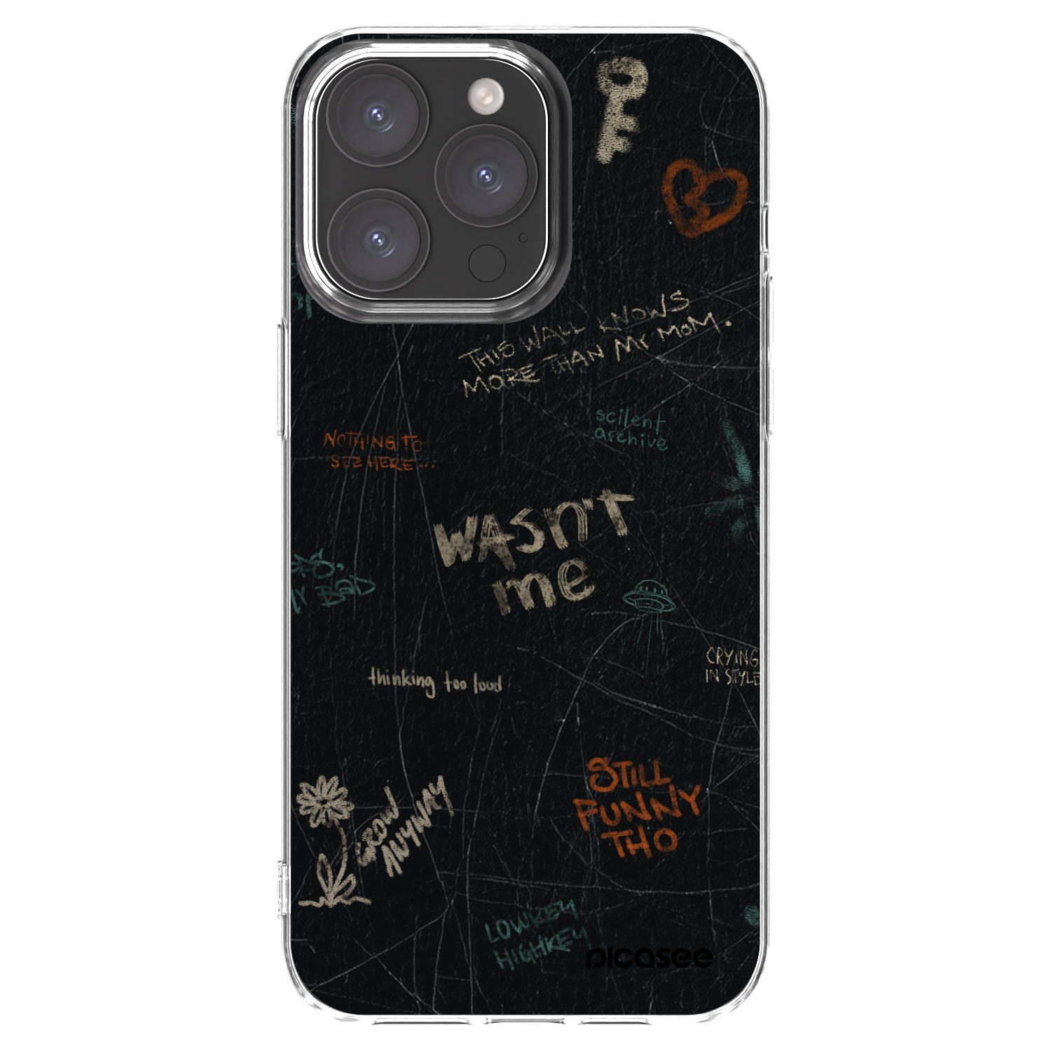 Picasee διαφανής θήκη σιλικόνης Apple iPhone 15 Pro Max - CONFESSION