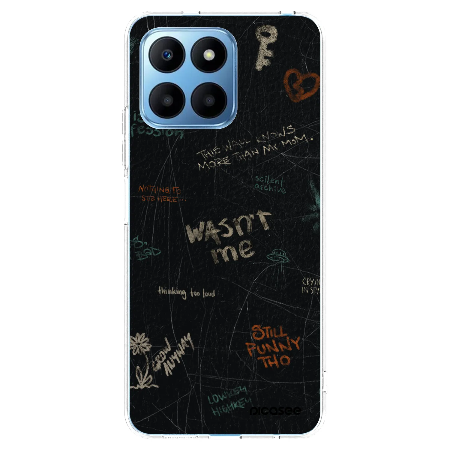 Picasee διαφανής θήκη σιλικόνης Honor 70 Lite - CONFESSION
