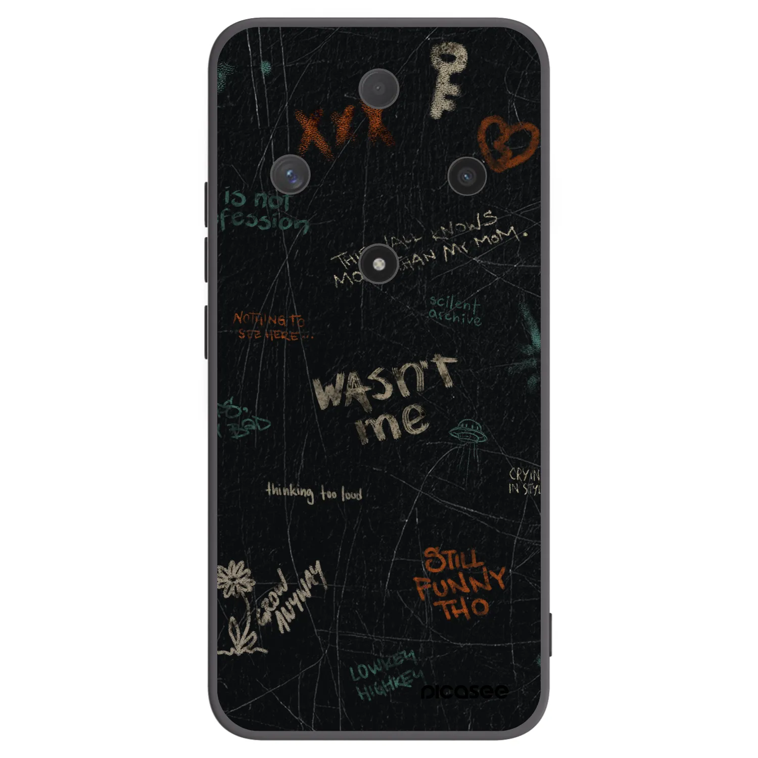 Picasee Μαύρη θήκη σιλικόνης για Honor Magic6 Lite 5G - CONFESSION