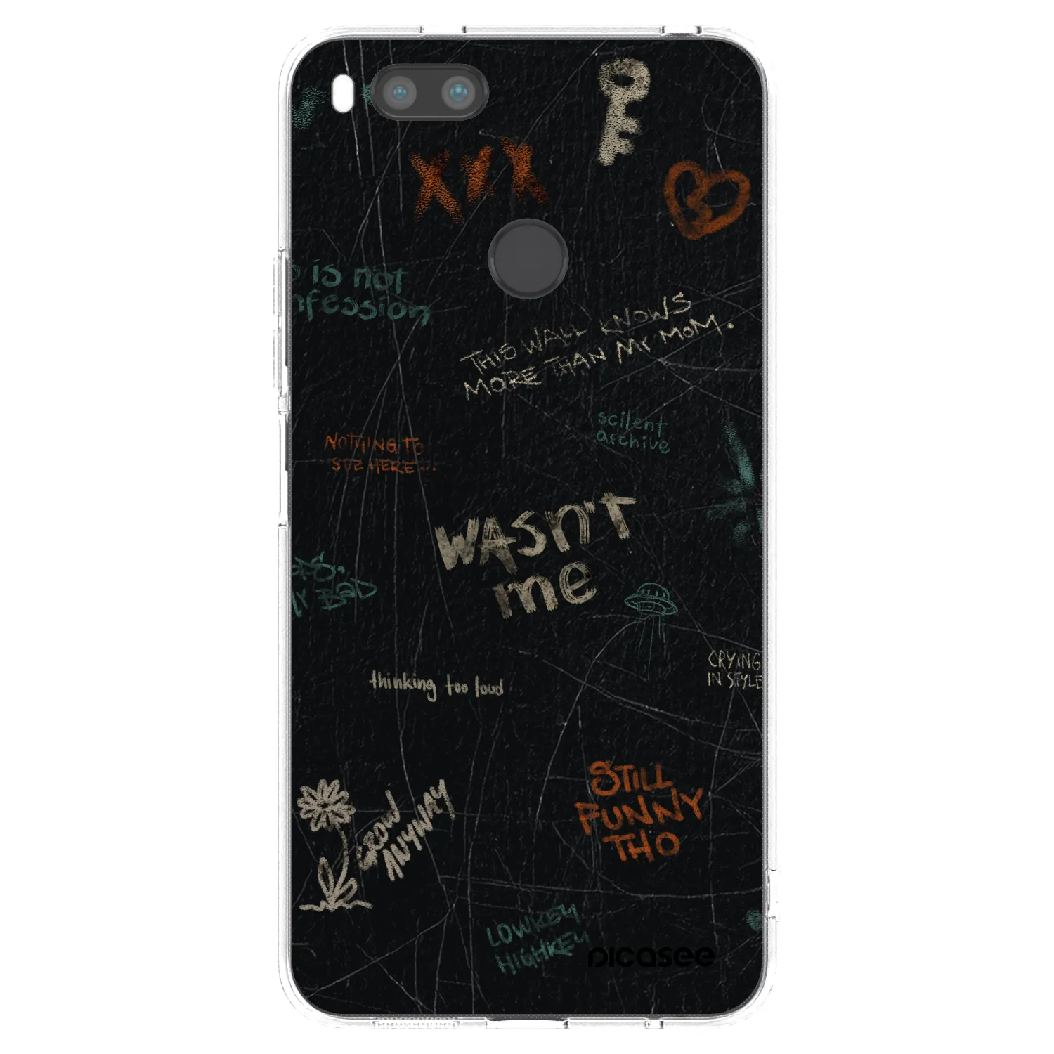 Picasee διαφανής θήκη σιλικόνης Xiaomi Mi A1 Global - CONFESSION