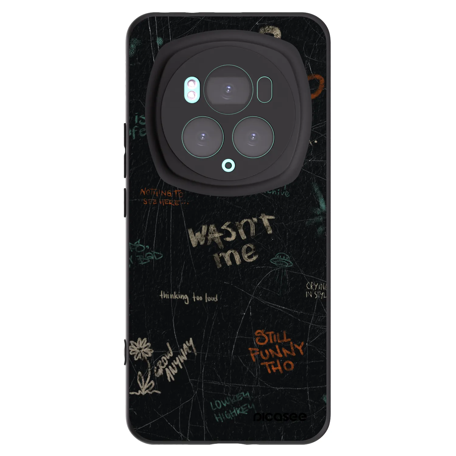 Picasee Μαύρη θήκη σιλικόνης για Honor Magic6 Pro - CONFESSION