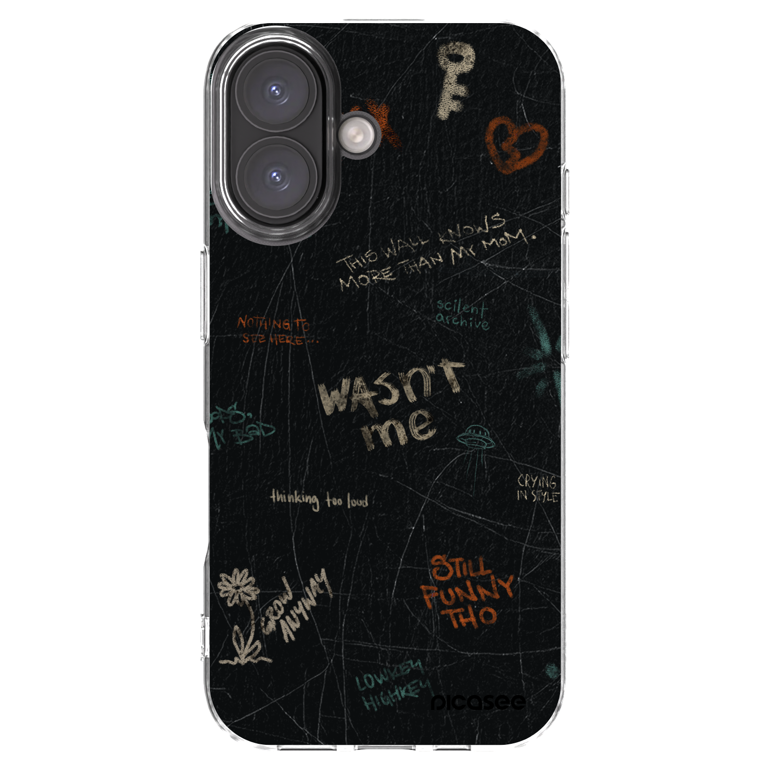 Picasee διαφανής θήκη σιλικόνης Apple iPhone 16 - CONFESSION
