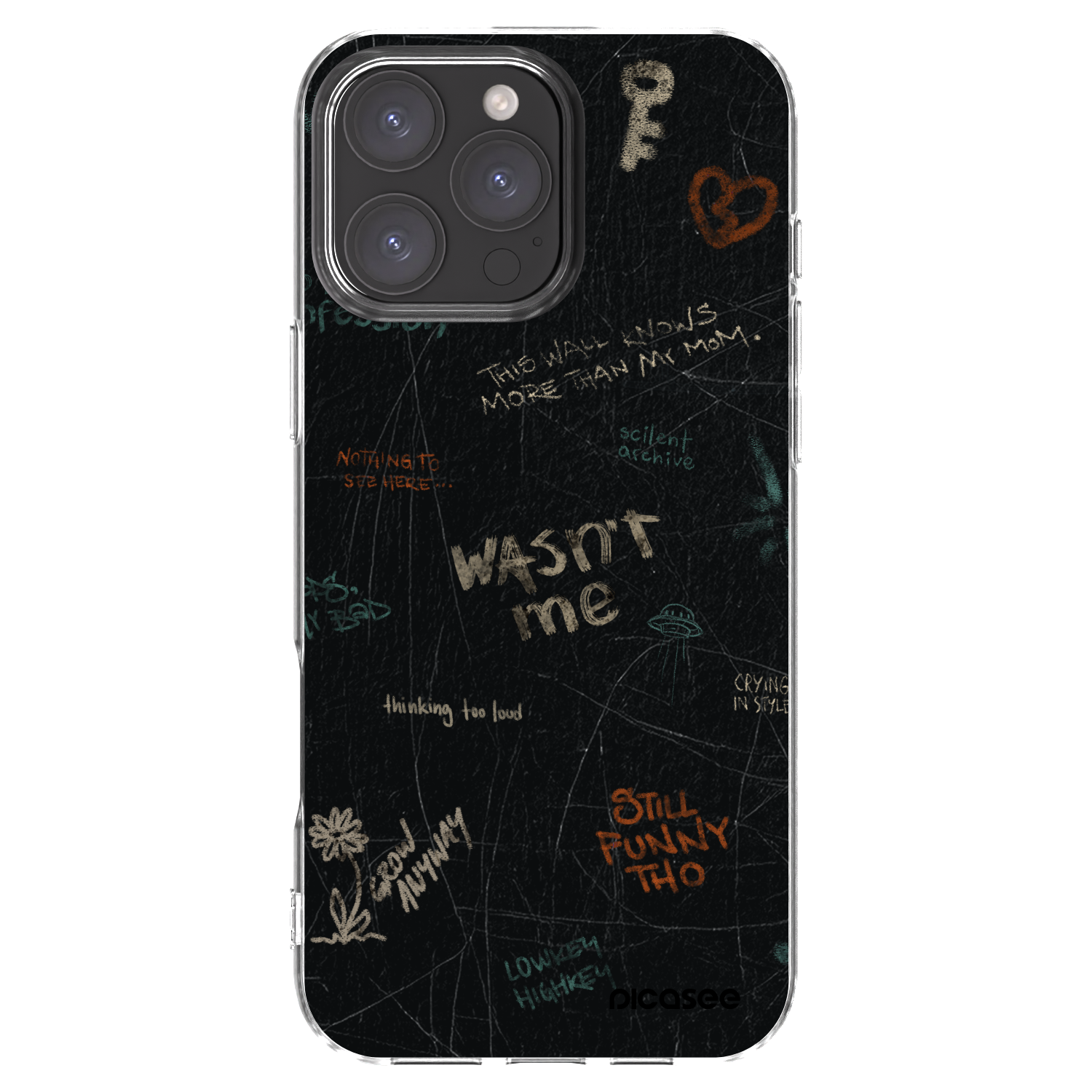 Picasee διαφανής θήκη σιλικόνης Apple iPhone 16 Pro Max - CONFESSION