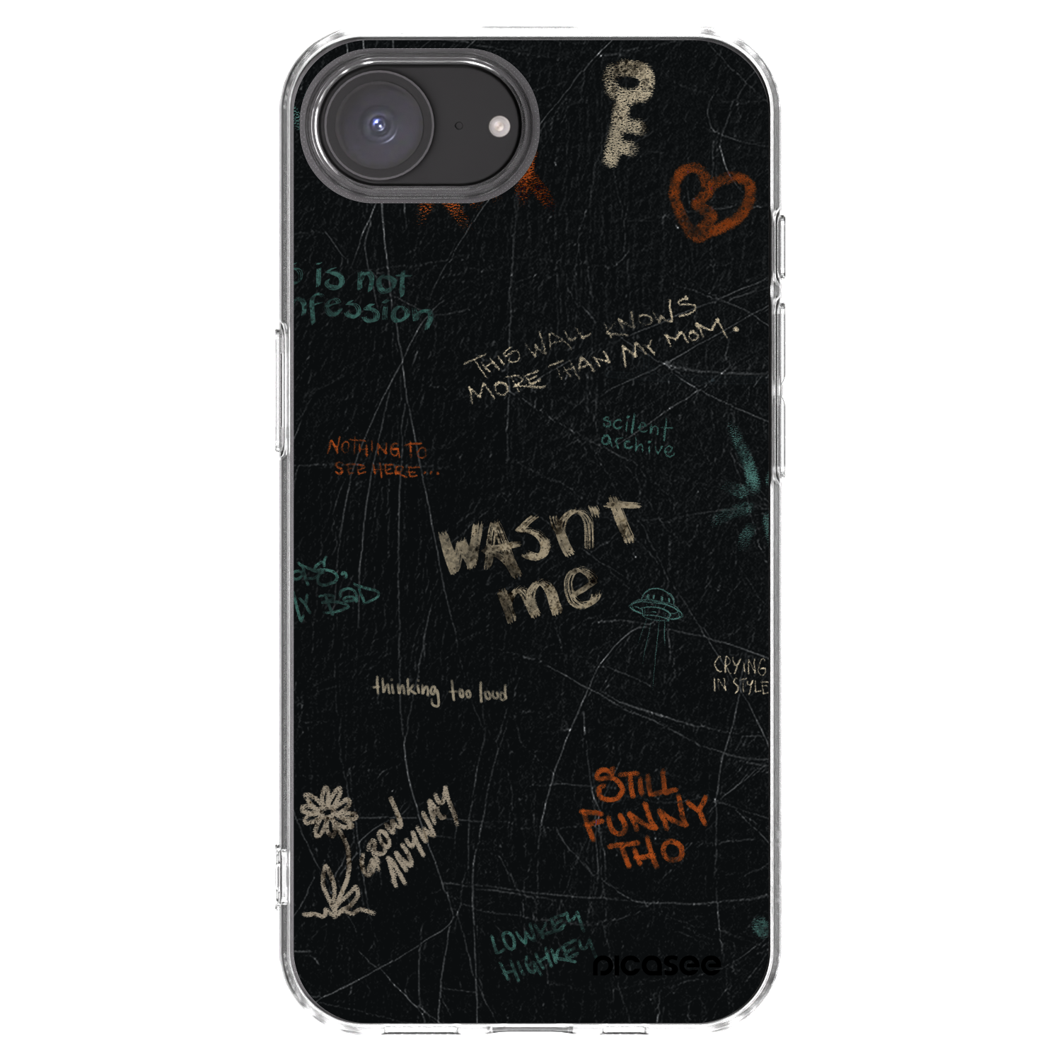 Picasee διαφανής θήκη σιλικόνης Apple iPhone 16e - CONFESSION