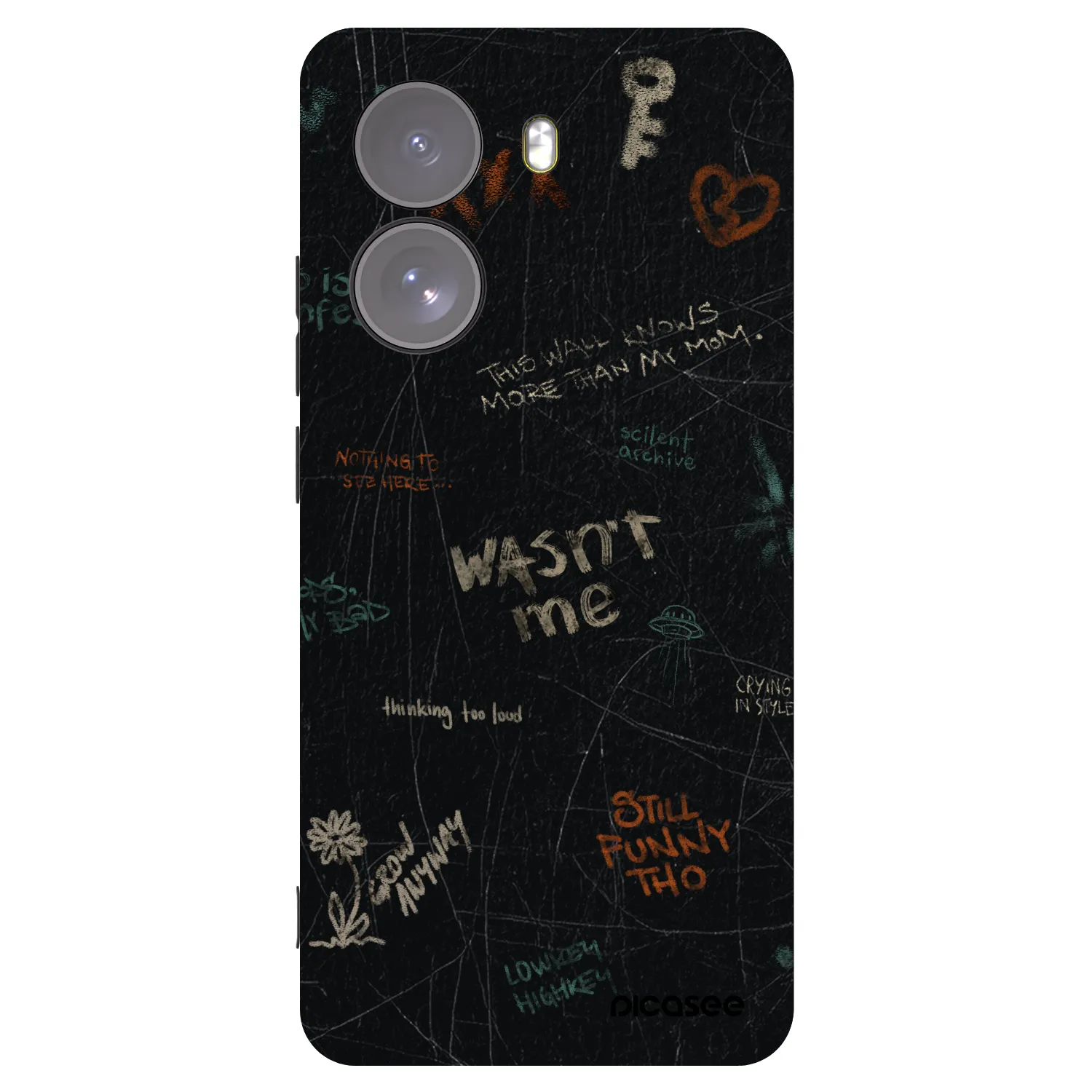 Picasee Μαύρη θήκη σιλικόνης για Xiaomi Poco X7 - CONFESSION