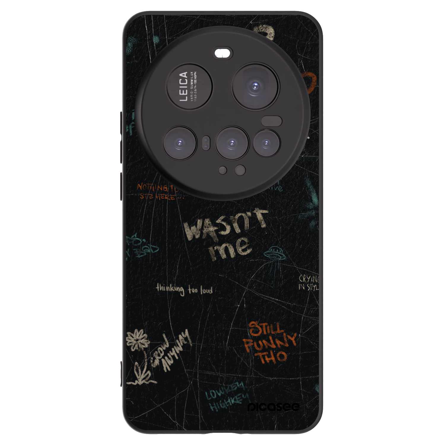 Picasee Μαύρη θήκη σιλικόνης για Xiaomi 15 Ultra - CONFESSION