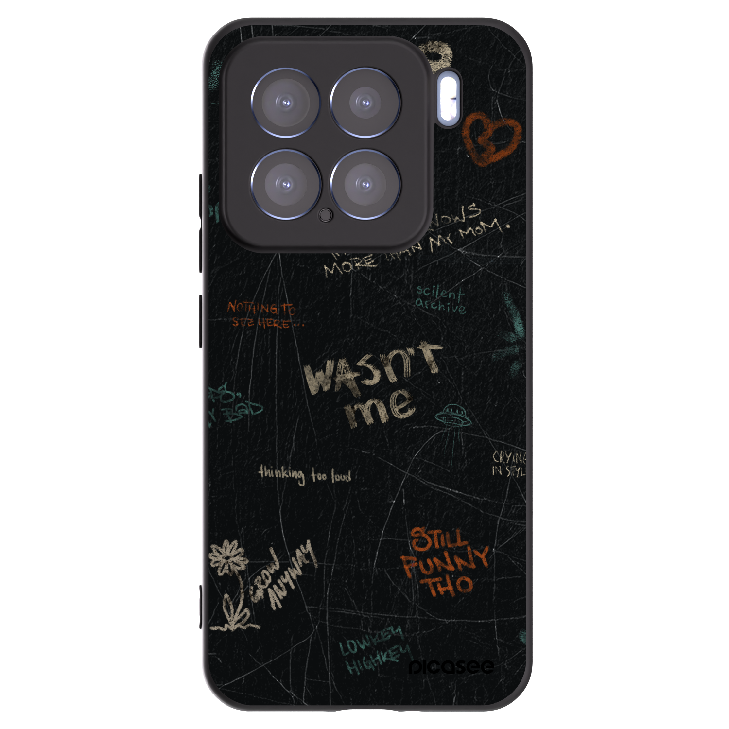 Picasee Μαύρη θήκη σιλικόνης για Xiaomi 15 - CONFESSION