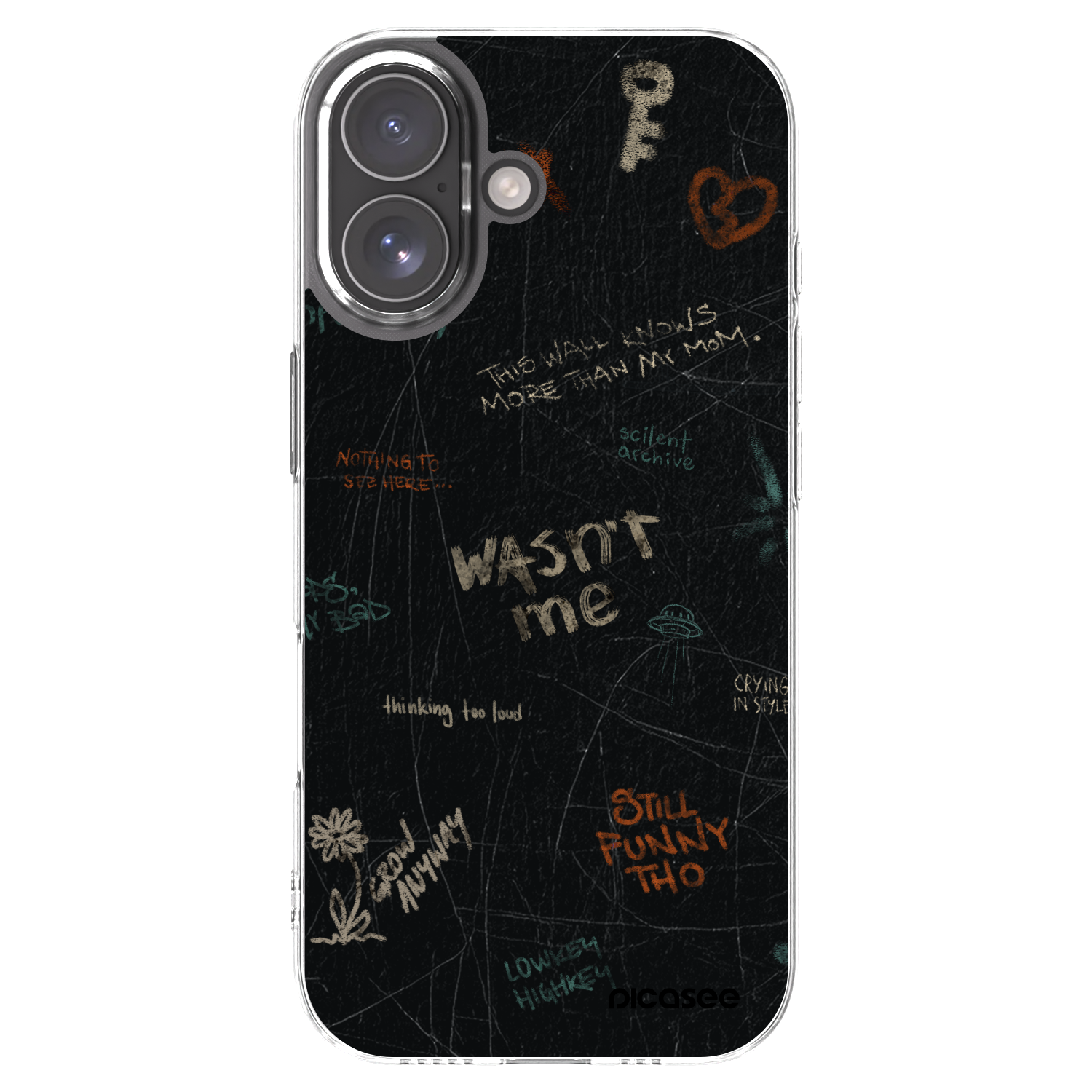 Picasee διαφανής θήκη σιλικόνης Apple iPhone 17 - CONFESSION