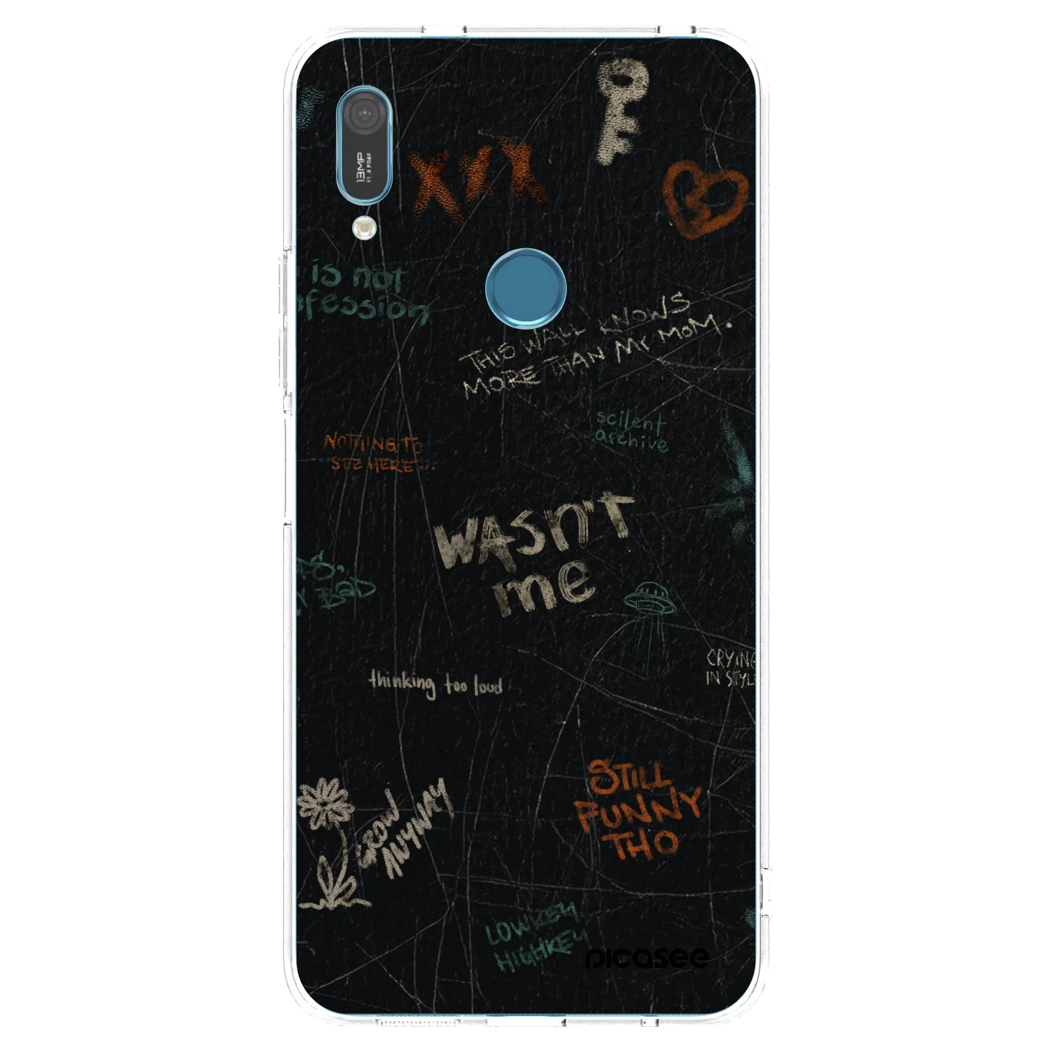 Picasee διαφανής θήκη σιλικόνης Huawei Y6 2019 - CONFESSION