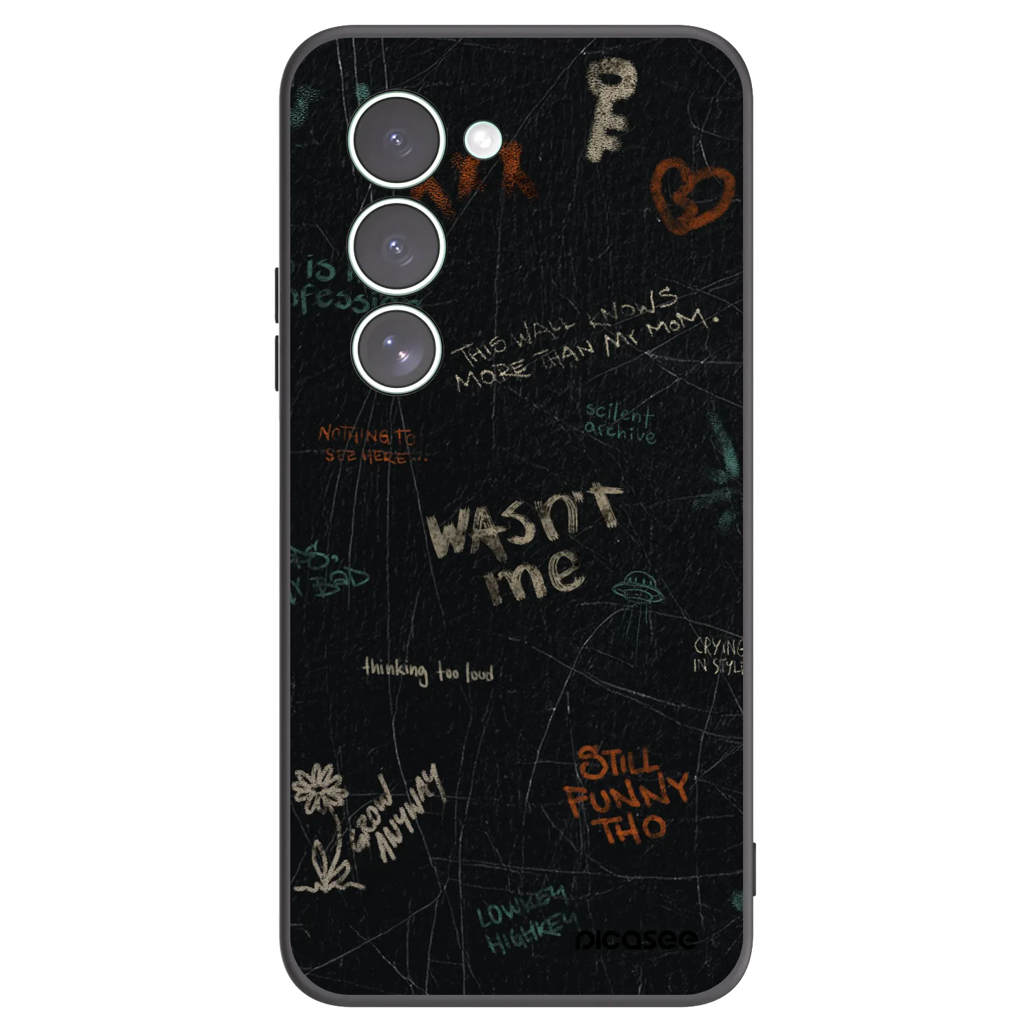 Picasee Μαύρη θήκη σιλικόνης για Xiaomi Redmi 15 5G - CONFESSION