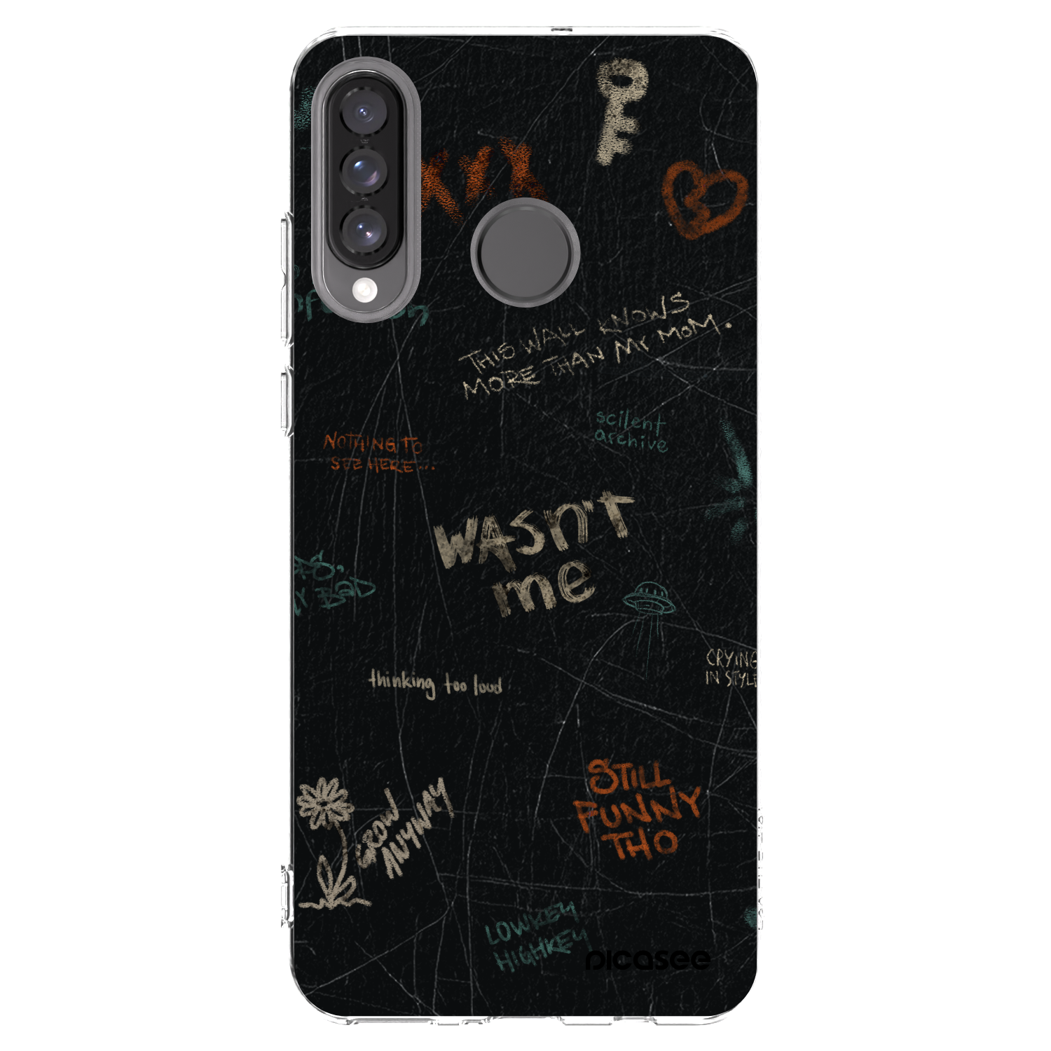 Picasee διαφανής θήκη σιλικόνης Huawei P30 Lite - CONFESSION