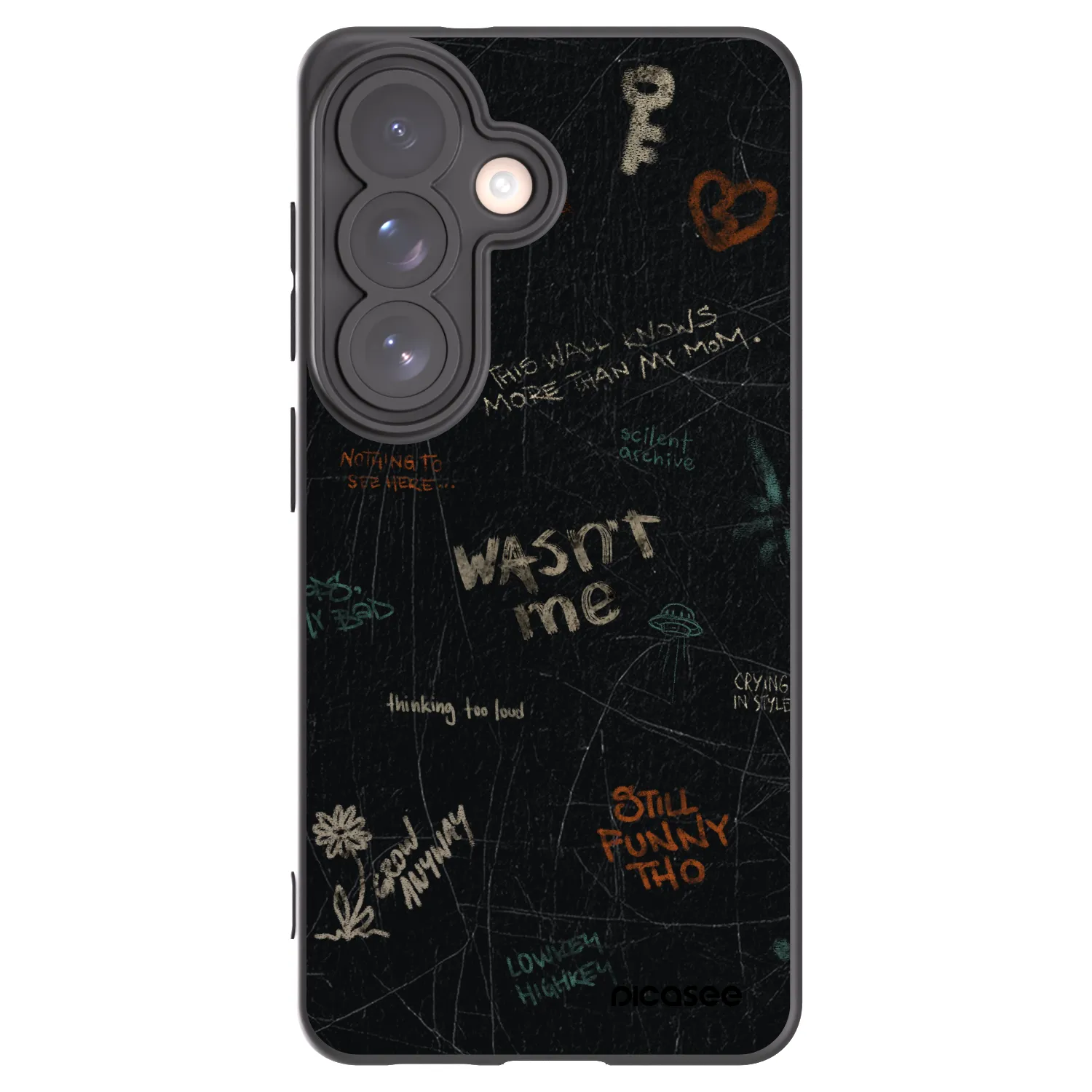 Picasee Μαύρη θήκη σιλικόνης για Samsung Galaxy S26 - CONFESSION