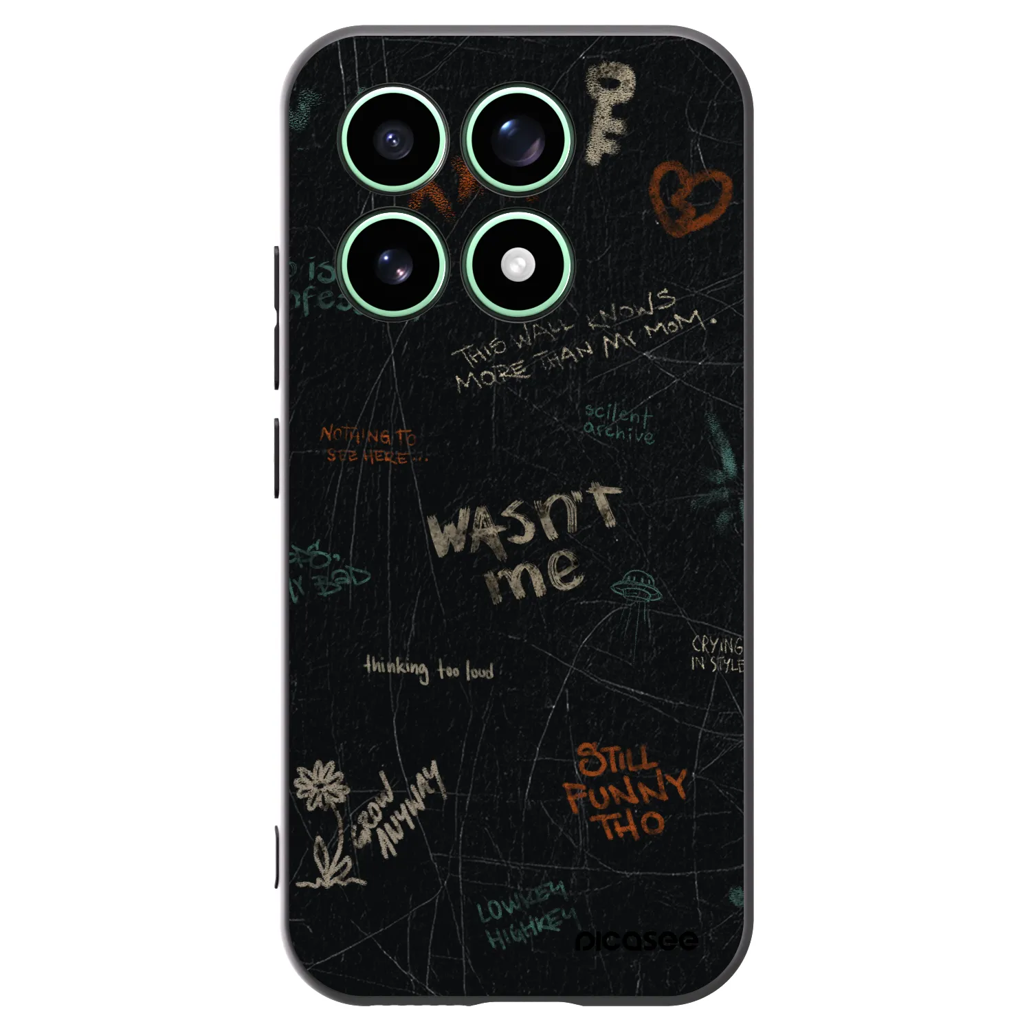 Picasee Μαύρη θήκη σιλικόνης για Xiaomi 17 - CONFESSION