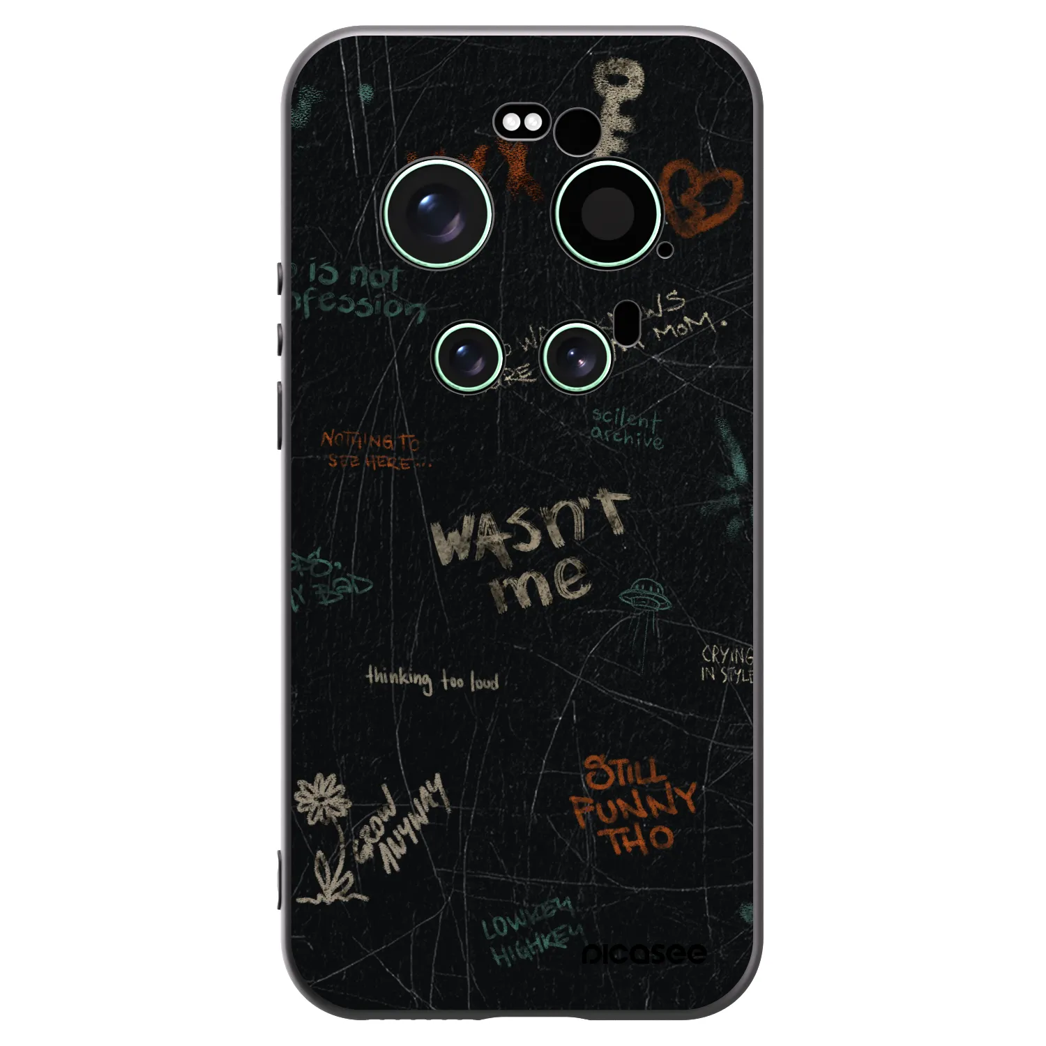 Picasee Μαύρη θήκη σιλικόνης για Xiaomi 17 Ultra - CONFESSION