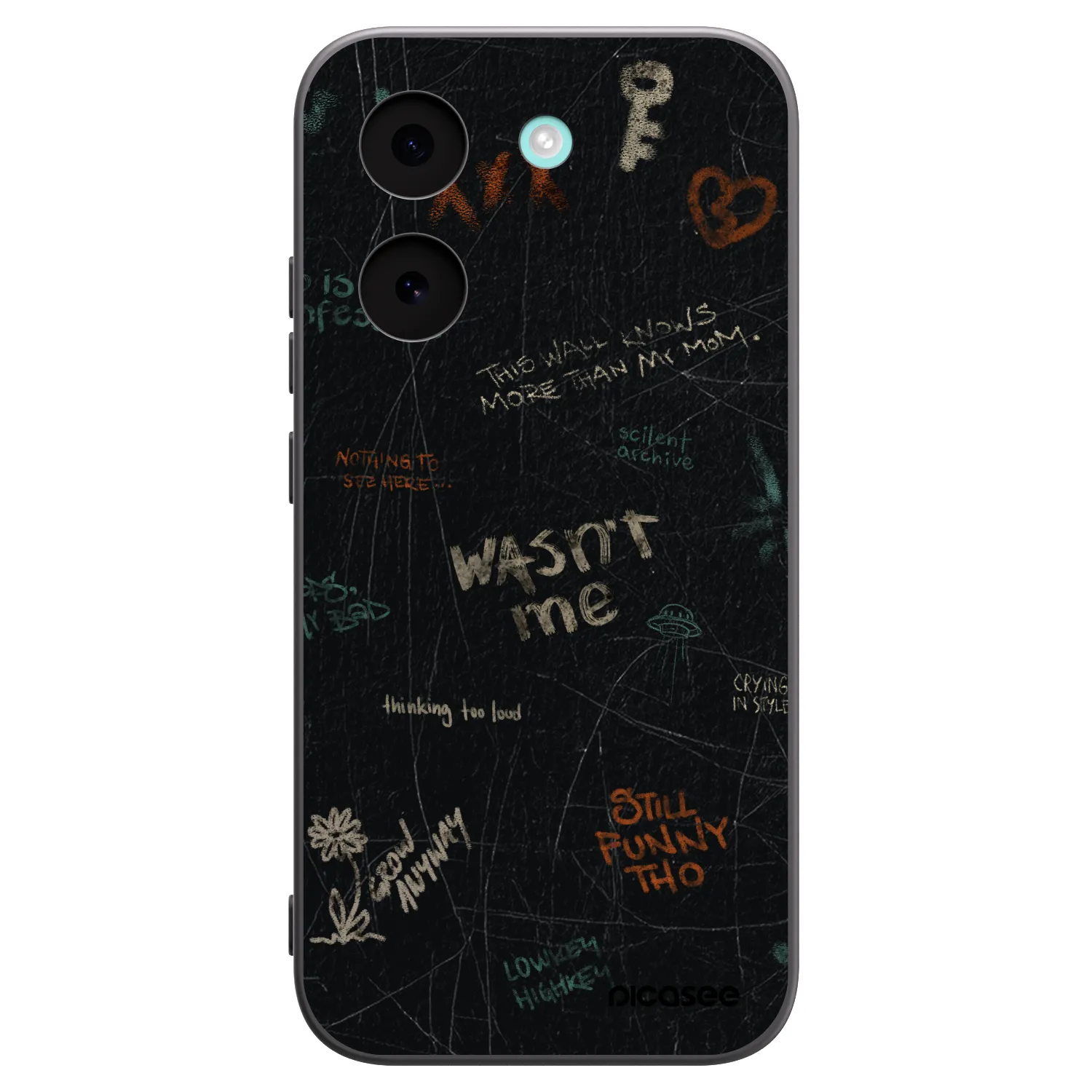 Picasee Μαύρη θήκη σιλικόνης για Xiaomi Poco X8 Pro - CONFESSION