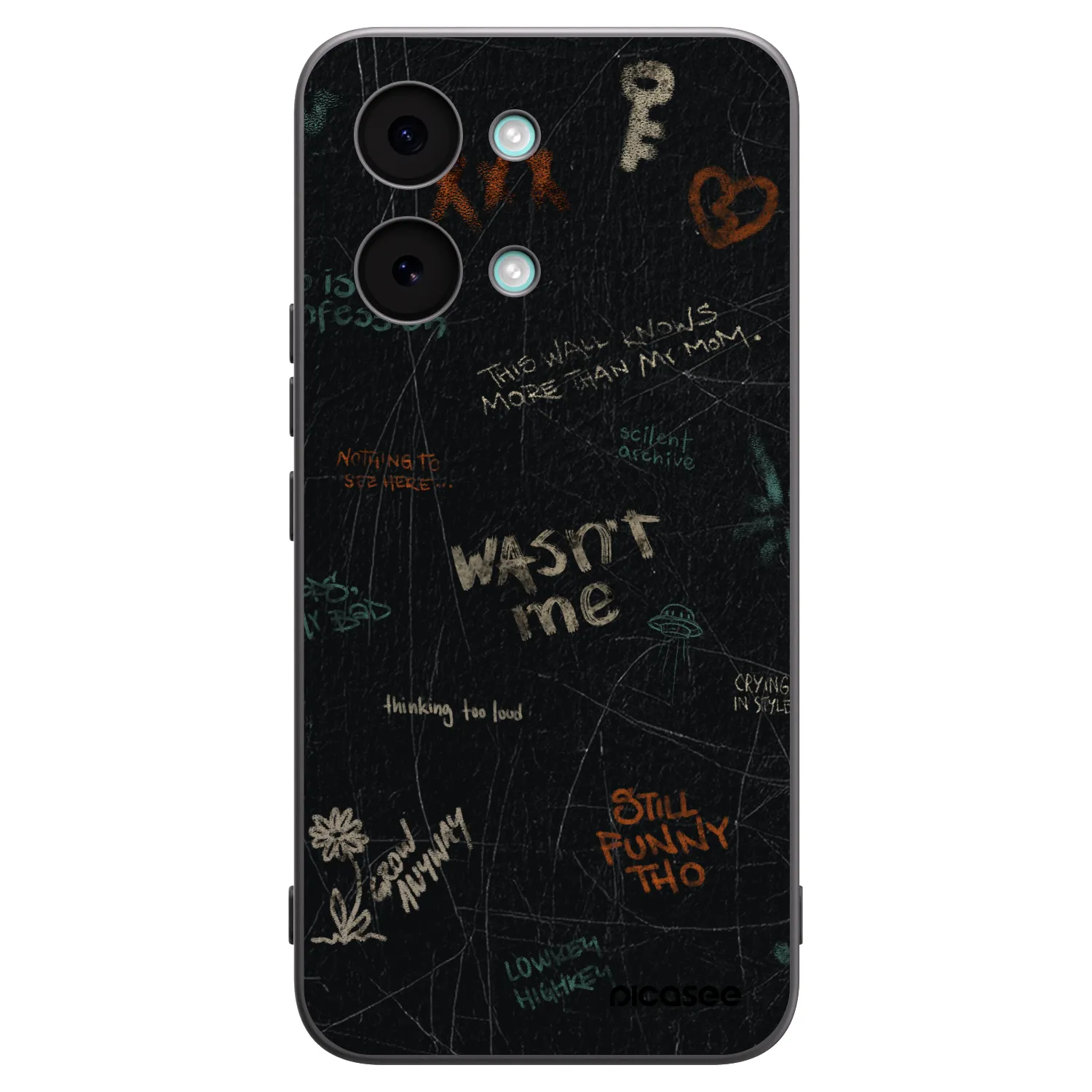 Picasee Μαύρη θήκη σιλικόνης για Xiaomi Poco X8 Pro Max - CONFESSION