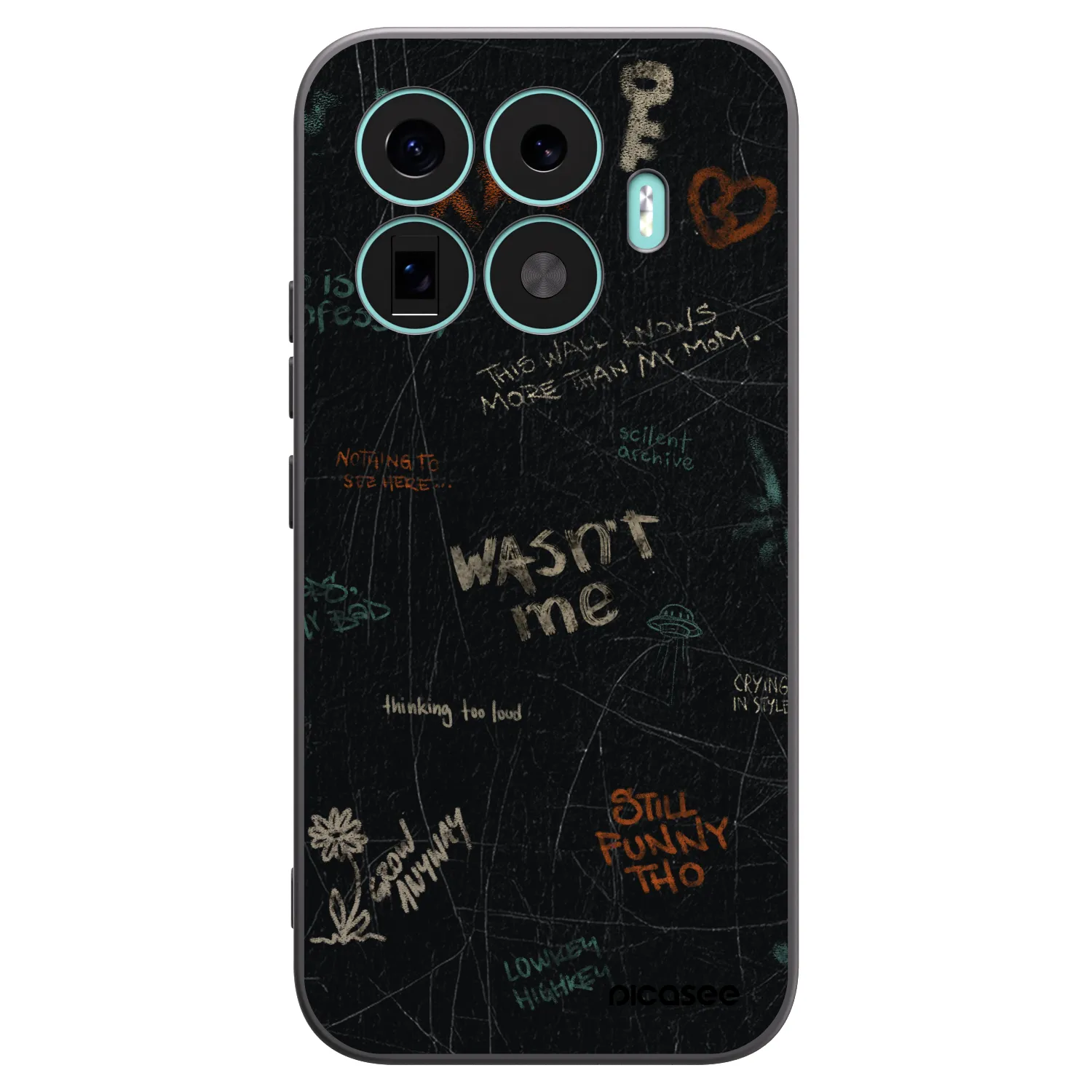 Picasee Μαύρη θήκη σιλικόνης για Xiaomi 17T - CONFESSION