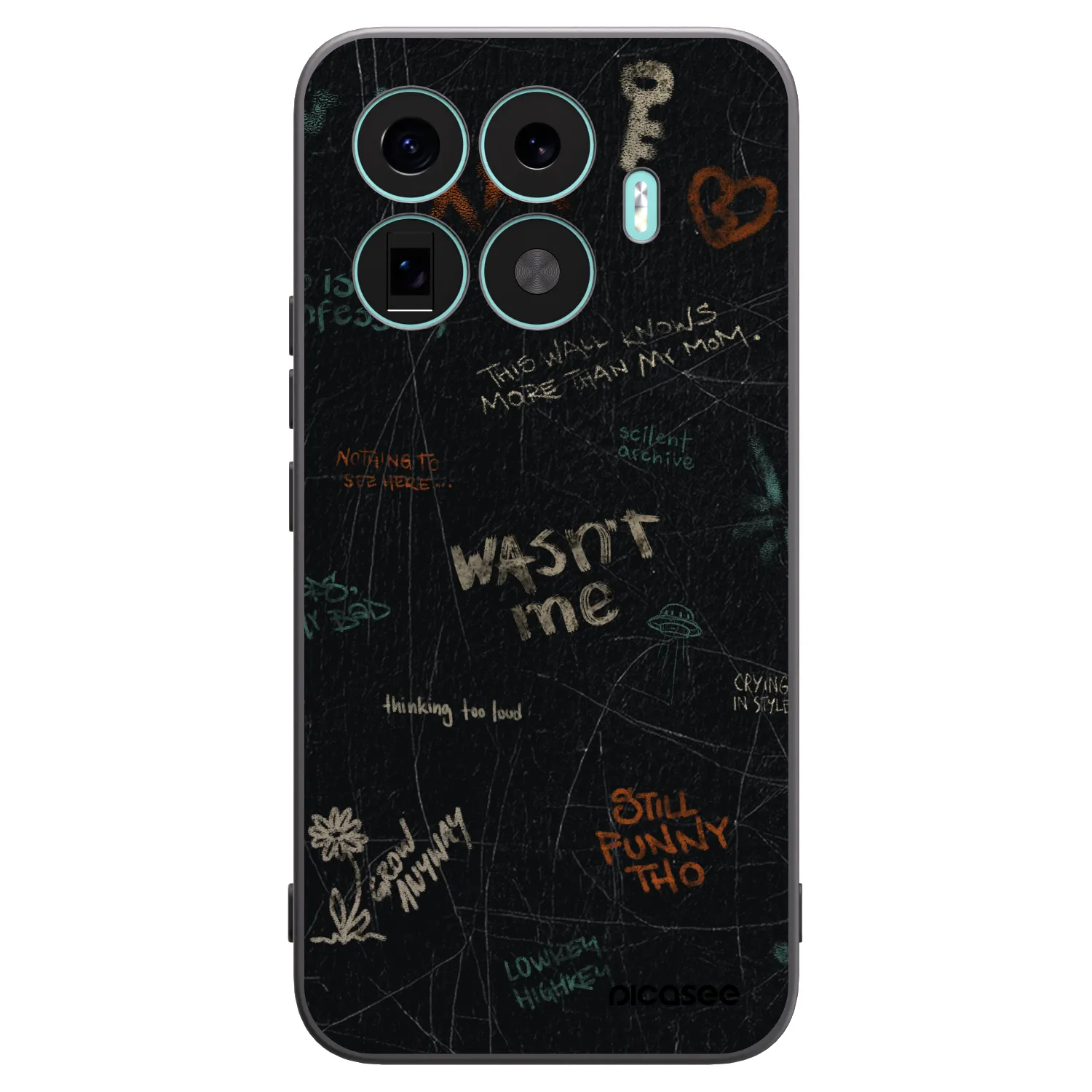 Picasee Μαύρη θήκη σιλικόνης για Xiaomi 17T Pro - CONFESSION
